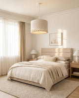 Fieldmere Curated Finished Iron Pendant Light – full fixture elevation view