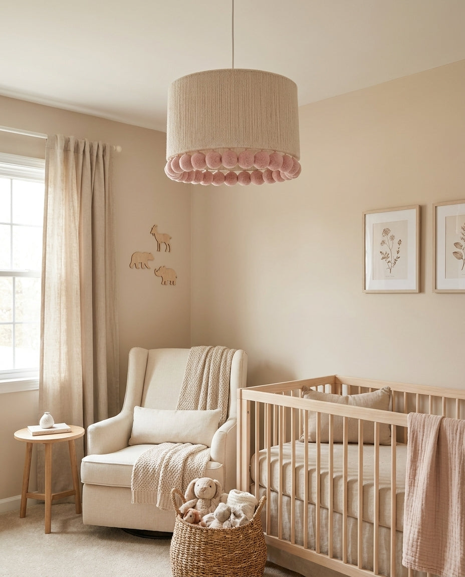 Fieldmere Curated Finished Iron Pendant Light – unlit natural material contrast