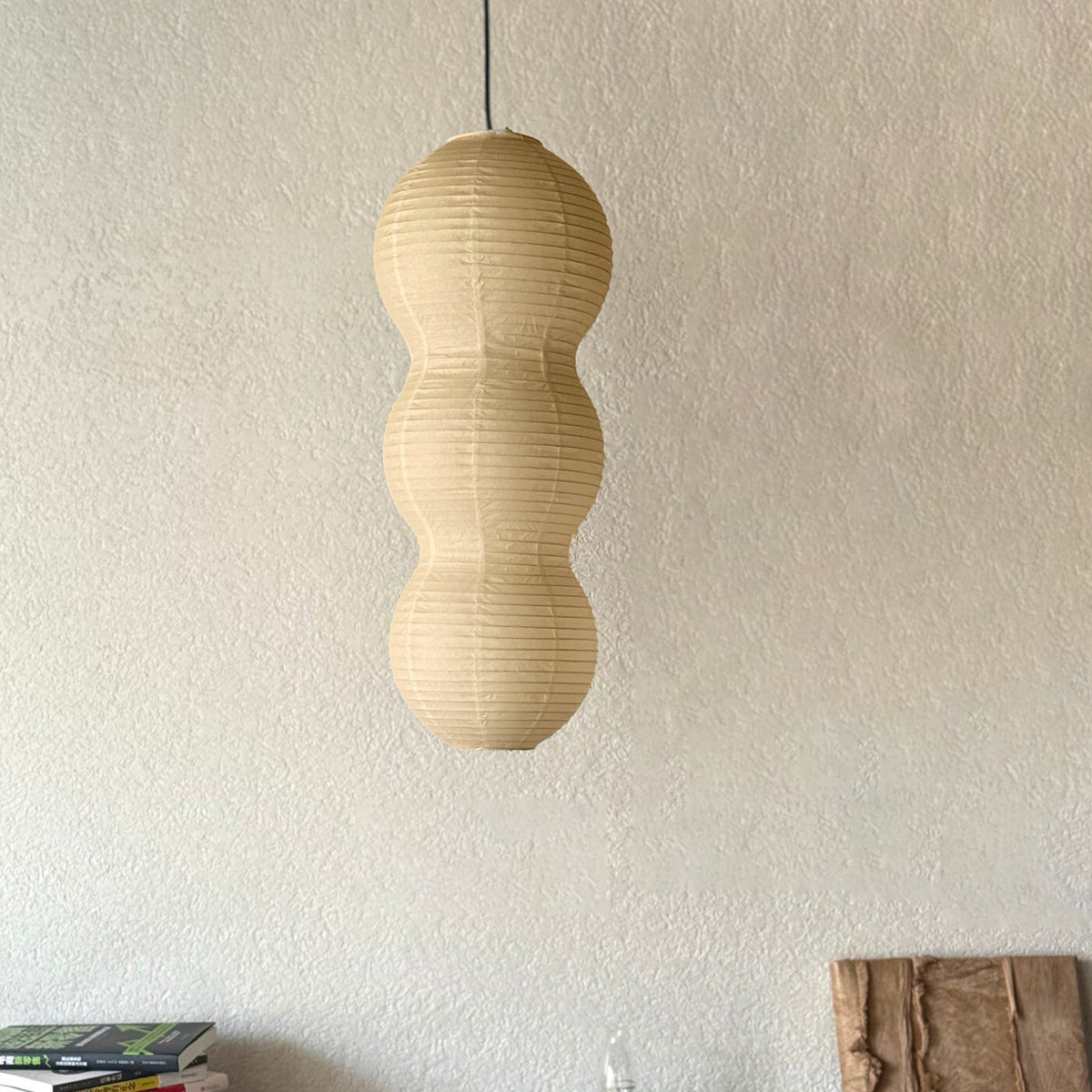 Hisui Paper Curated Washi Paper Pendant Light – Dia 24cm x H 59cm ∅ 9.4 x H 23.2 finish configuration