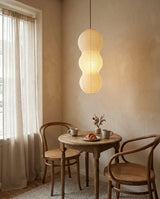 Hisui Paper Curated Washi Paper Pendant Light – dimensional scale reference