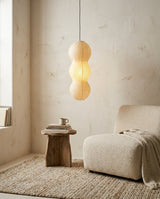 Hisui Paper Curated Washi Paper Pendant Light – handcrafted surface texture