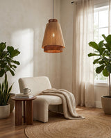Hoshina Curated Finished Iron Pendant Light – dimensional scale reference