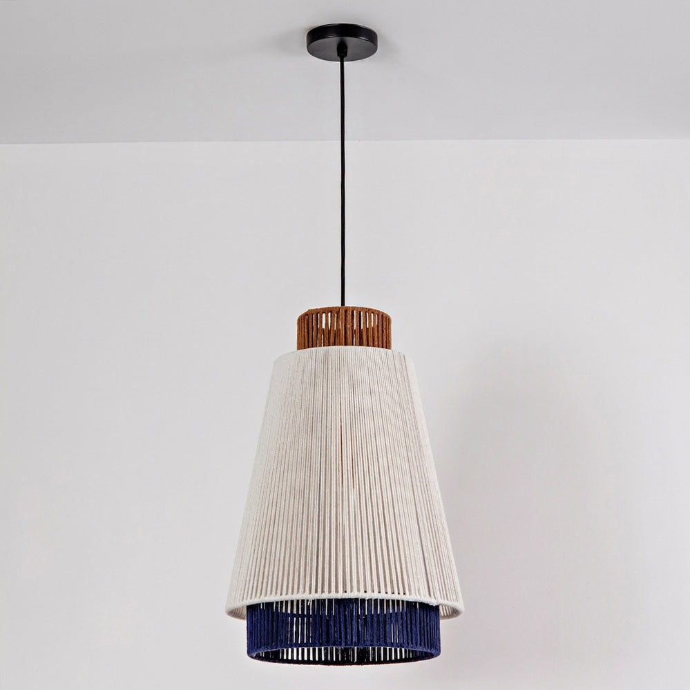 Hoshina Curated Finished Iron Pendant Light – W 30cm x H 45cm  W 11.8 x H 17.7 finish configuration #1