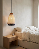 Hoshina Curated Finished Iron Pendant Light – macro detail view