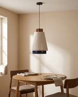 Hoshina Curated Finished Iron Pendant Light – illuminated warm ambiance setting