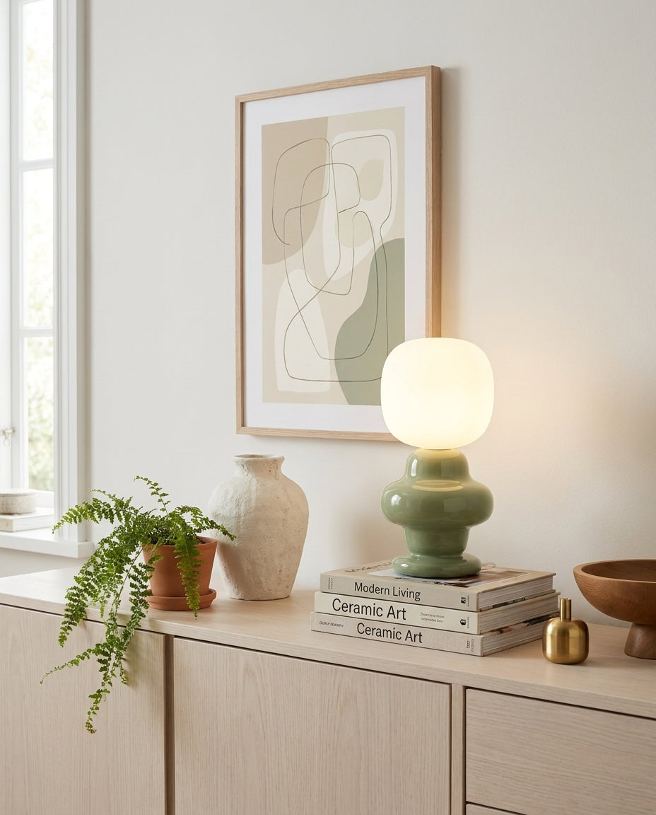 Modern Jovilo Table Lamp – Ambient Illumination in Luxury Interior Setting View 12