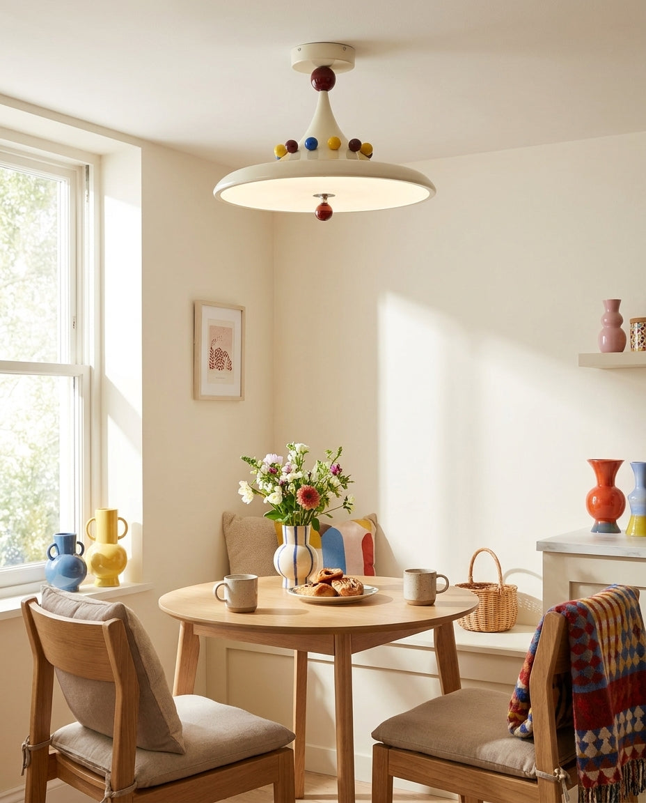 Jubilo Semi Flush Mount – Ambient Illumination in Luxury Interior Setting View 8