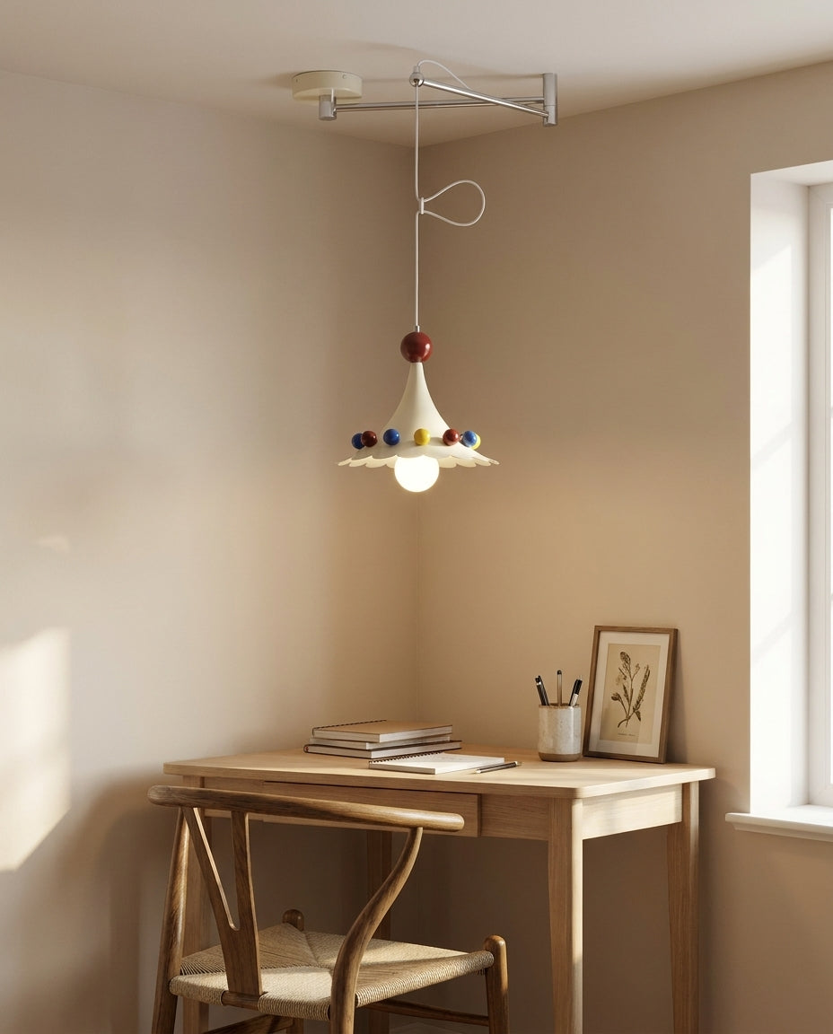 Jubilo Swing Arm Pendant Light – Ambient Illumination in Luxury Interior Setting View 4