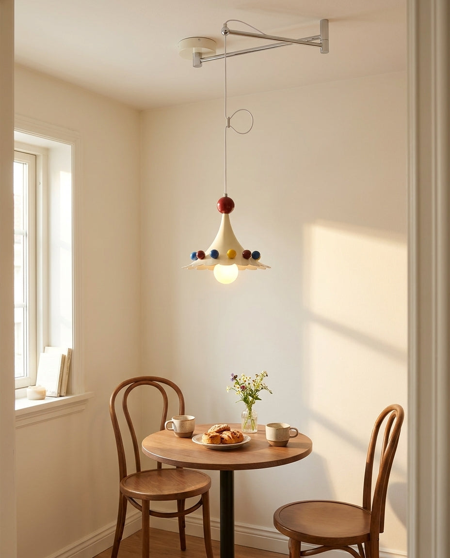 Jubilo Swing Arm Pendant Light – Ambient Illumination in Luxury Interior Setting View 7