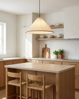 Washi Paper craftsmanship detail on Kasumi Curated Washi Paper Pendant Light