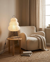 Haruno Curated Washi Paper Table Lamp – architectural ceiling profile