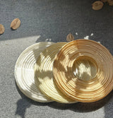 Kumo Curated Woven Rattan Table Lamp – illuminated warm ambiance setting