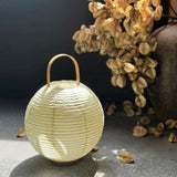 Kumo Curated Woven Rattan Table Lamp – macro detail view