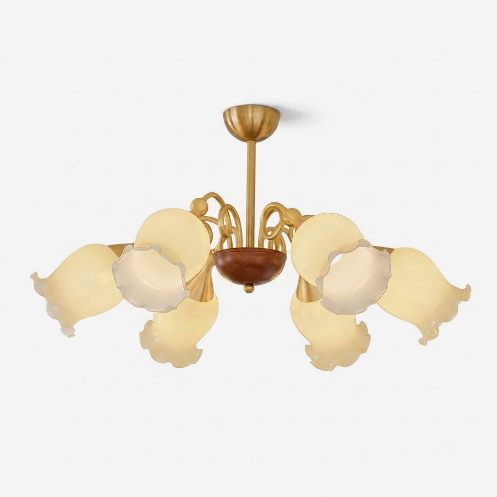 Larkmere Curated Mouth-Blown Frosted Glass Chand – Mouth-Blown Frosted Glass Chandelier