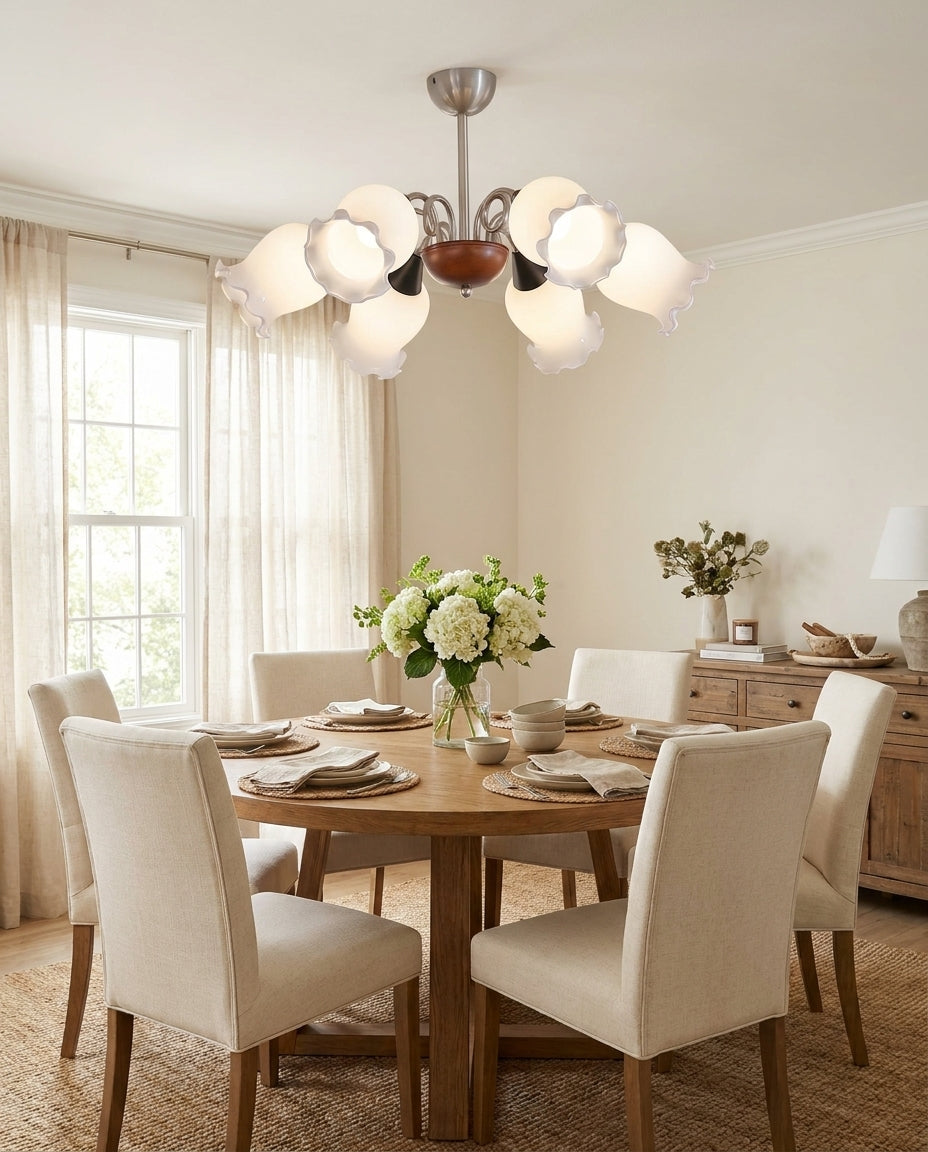 Larkmere Curated Mouth-Blown Frosted Glass Chand