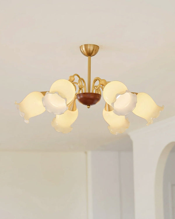 Larkmere Curated Mouth-Blown Frosted Glass Chand