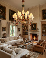 Lavinelle Curated Hand-Thrown Ceramic Chandelier – dimensional scale reference