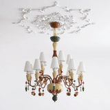 Lavinelle Curated Hand-Thrown Ceramic Chandelier – 6 Heads Dia 58cm x H 62cm ∅ 22.8 x finish configuration