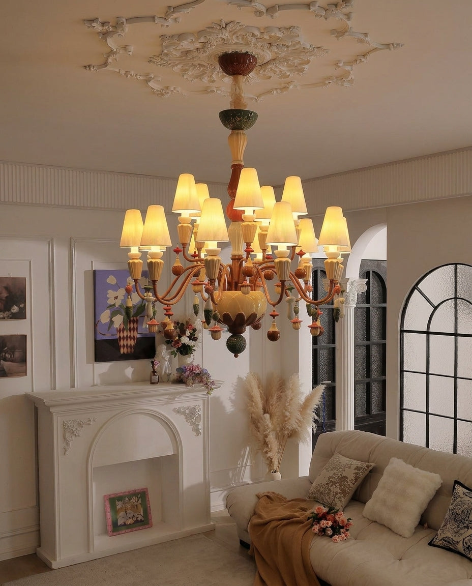 Lavinelle Curated Hand-Thrown Ceramic Chandelier