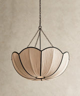 Livane Curated Finished Iron Pendant Light – unlit natural material contrast