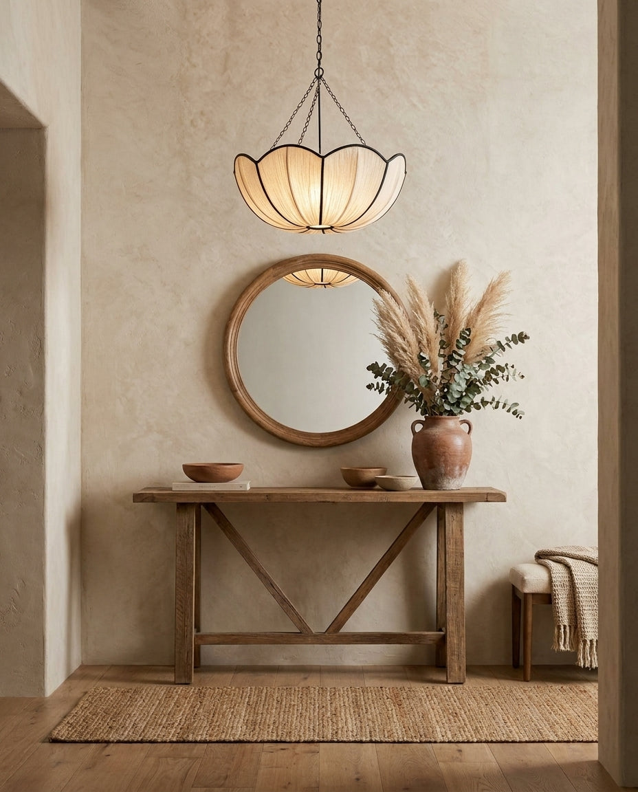 Livane Curated Finished Iron Pendant Light – architectural ceiling profile