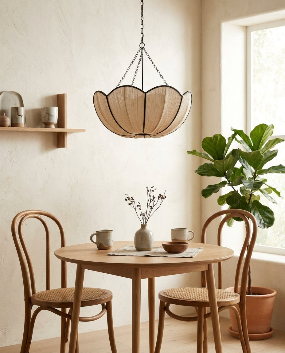 Livane Curated Finished Iron Pendant Light – handcrafted surface texture