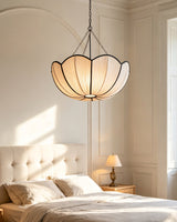 Livane Curated Finished Iron Pendant Light – structural canopy joint detail
