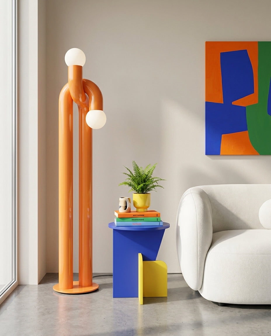 Modern Loopara Floor Lamp – Ambient Illumination in Luxury Interior Setting View 3