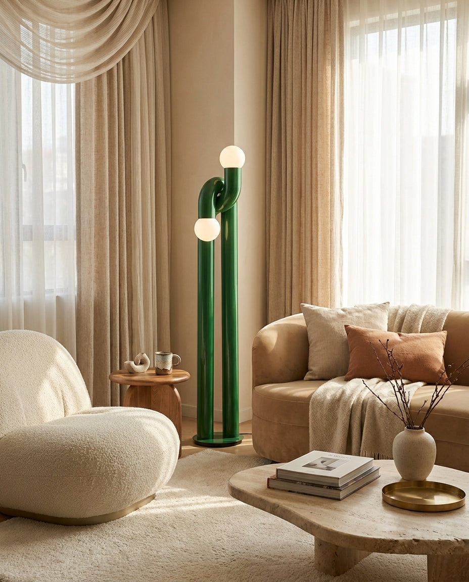 Modern Loopara Floor Lamp – Ambient Illumination in Luxury Interior Setting View 15