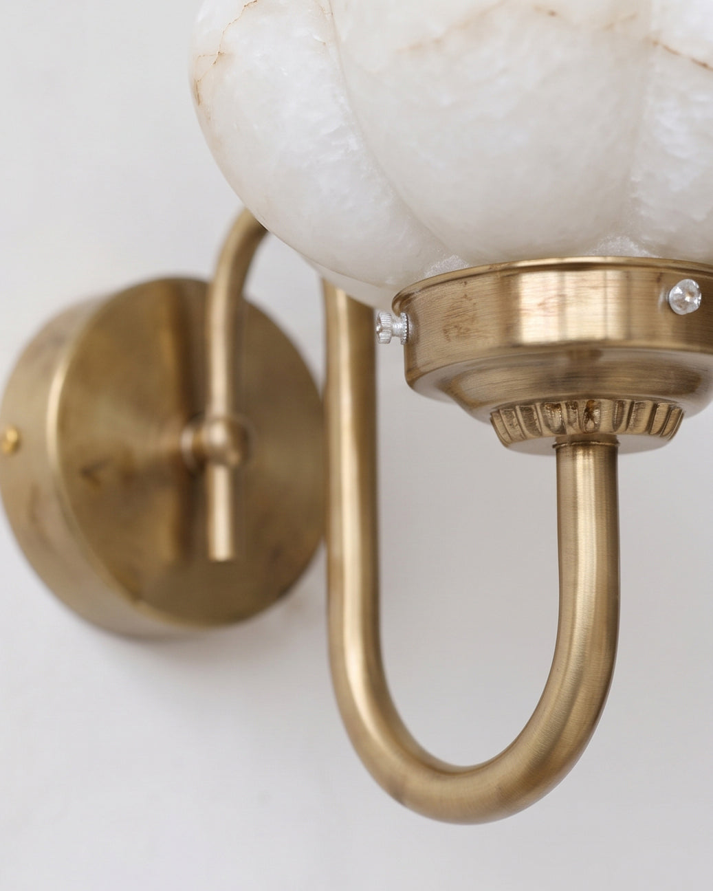 Lotus Flower Alabaster Wall Sconce – Ambient Illumination in Luxury Interior Setting View 12