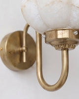 Lotus Flower Alabaster Wall Sconce – Ambient Illumination in Luxury Interior Setting View 12