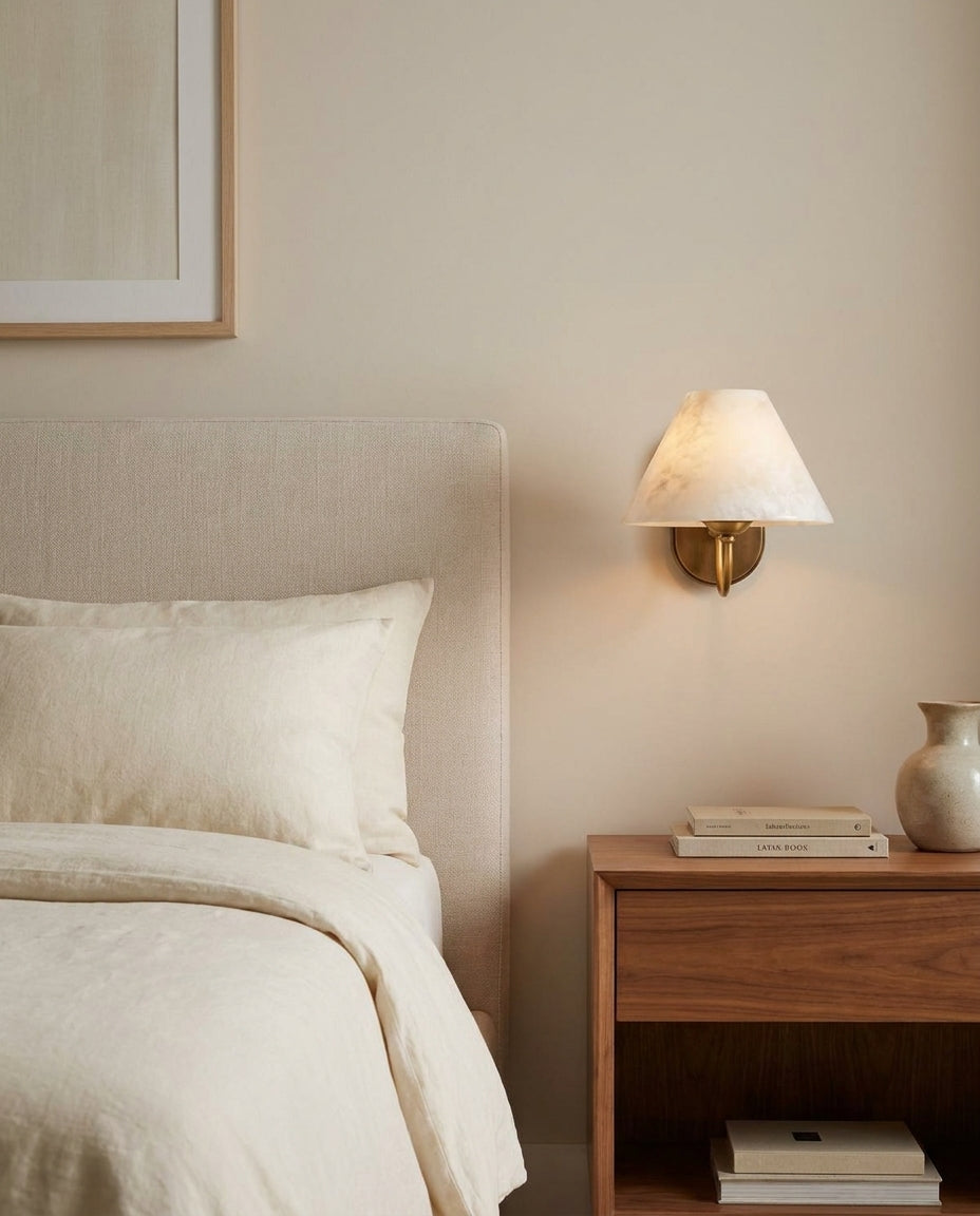 Louise Alabaster Wall Sconce – Ambient Illumination in Luxury Interior Setting View 3