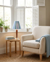 Solid Hardwood craftsmanship detail on Maravio Curated Solid Hardwood Table Lamp