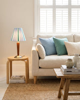 Maravio Curated Solid Hardwood Table Lamp – handcrafted surface texture