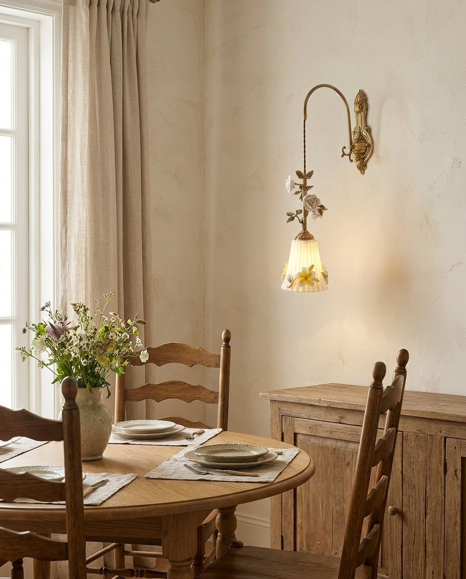 Maristelle Curated Solid Brass Wall Sconce – architectural ceiling profile