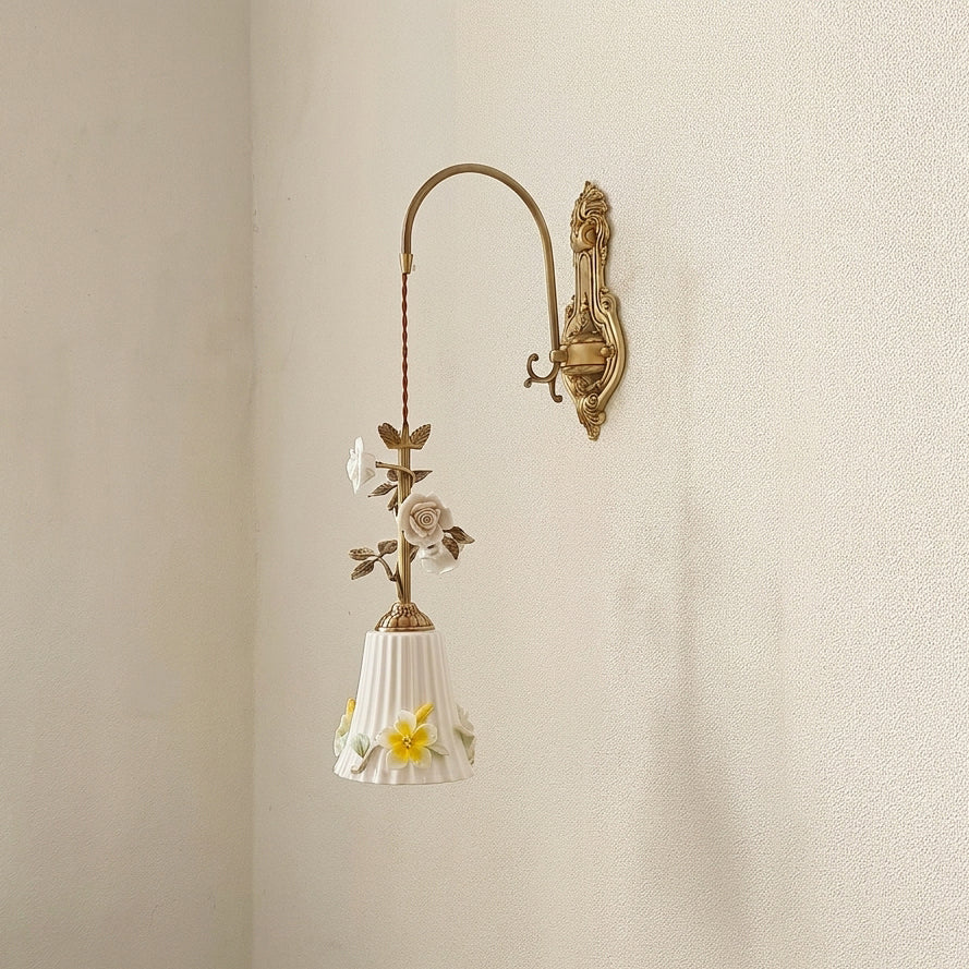 Maristelle Curated Solid Brass Wall Sconce – W 31cm x H 60cm  W 12.2 x H 23.6 finish configuration