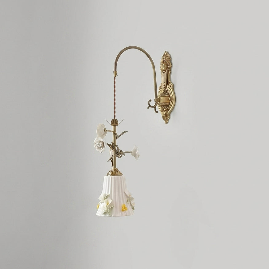 Maristelle Curated Solid Brass Wall Sconce – W 31cm x H 60cm  W 12.2 x H 23.6 finish configuration #1 #2