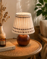 Marovia Curated Solid Hardwood Table Lamp – architectural ceiling profile
