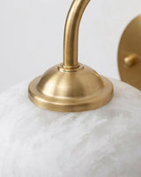 Mayville Alabaster Wall Sconce – Ambient Illumination in Luxury Interior Setting View 12