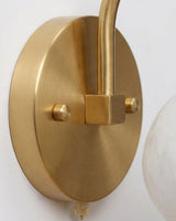 Mayville Alabaster Wall Sconce – Ambient Illumination in Luxury Interior Setting View 13
