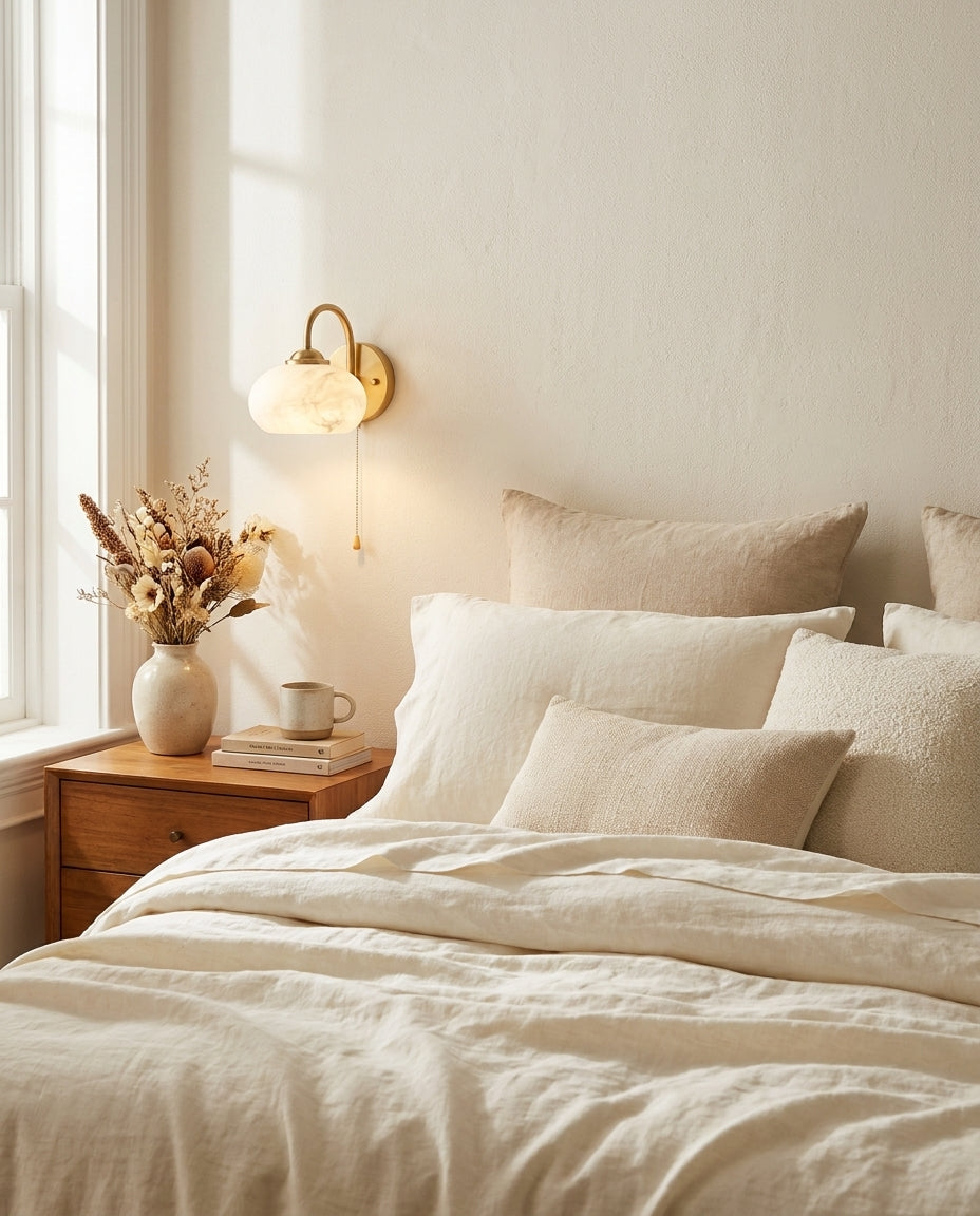 Mayville Alabaster Wall Sconce