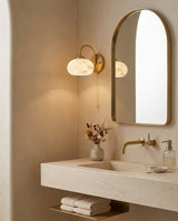 Mayville Alabaster Wall Sconce – Ambient Illumination in Luxury Interior Setting View 4