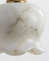 Millie Bells Alabaster Wall Sconce – Ambient Illumination in Luxury Interior Setting View 12