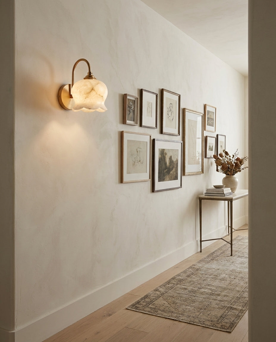 Millie Bells Alabaster Wall Sconce