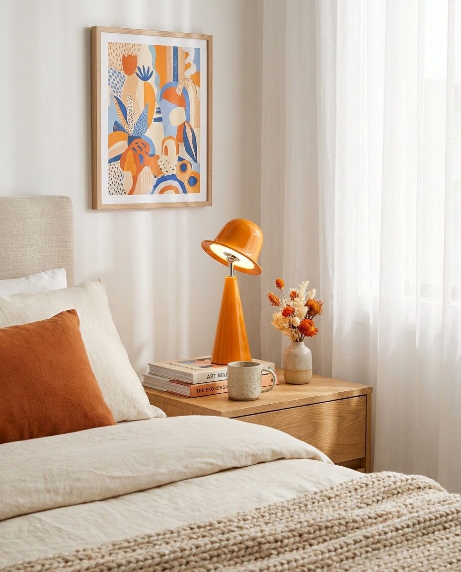 Mireva Curated Hand-Thrown Ceramic Table Lamp – handcrafted surface texture