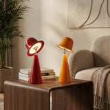 Mireva Curated Hand-Thrown Ceramic Table Lamp installed in residential dining space