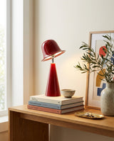 Mireva Curated Hand-Thrown Ceramic Table Lamp – full fixture elevation view