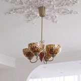 Mirevane Curated Solid Hardwood Chandelier – 4 Heads Dia 53.8cm x H 32cm  ∅ 21 x H 12 finish configuration #1