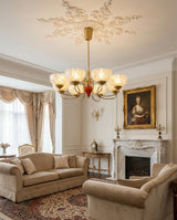 Mirevane Curated Solid Hardwood Chandelier – architectural ceiling profile