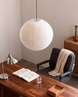 Mirevon Curated Finished Iron Pendant Light – full fixture elevation view